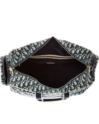 Dior Dior Blue Trotter Canvas Trotter Weekend Bag (Authentic Pre-Loved)