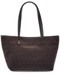 FENDI Fendi Black Canvas Handbag (Authentic Pre-Loved)