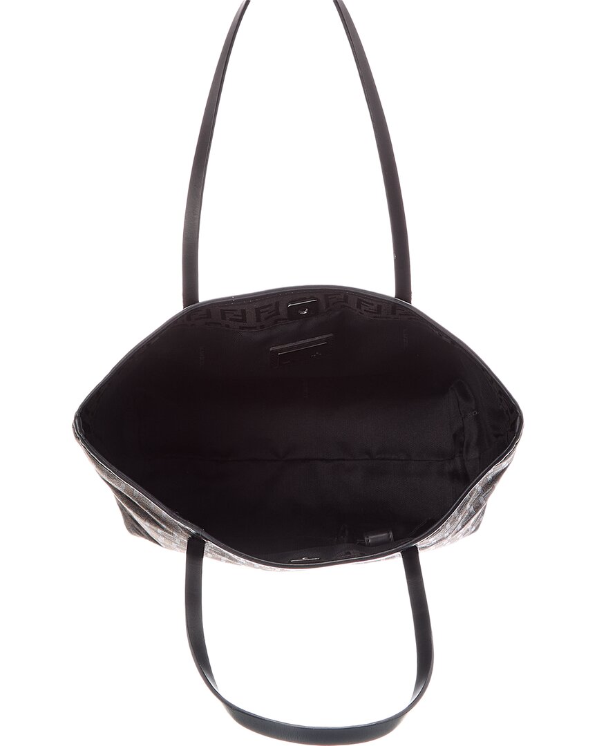 FENDI Fendi Black Canvas Handbag (Authentic Pre-Loved)
