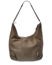 Gucci Gucci Grey Leather Soho Chain Tassel Hobo Bag (Authentic Pre-Loved)