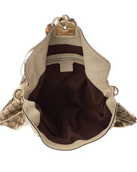 Gucci Gucci Brown Gg Canvas & Leather Indy Top Handle (Authentic Pre-Loved)