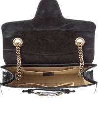 Gucci Gucci Black Patent Leather Horsebit Emily Bag (Authentic Pre-Loved)