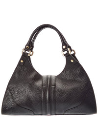 Gucci Gucci Black Calf Leather Junco Shoulder Bag (Authentic Pre-Loved)