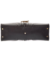 Gucci Gucci Black Calf Leather Junco Shoulder Bag (Authentic Pre-Loved)