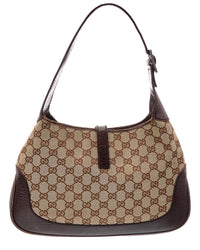 Gucci Gucci Beige Gg Canvas & Leather Jackie O (Authentic Pre-Loved)