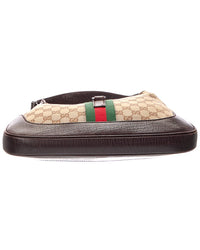 Gucci Gucci Beige Gg Canvas & Leather Jackie O (Authentic Pre-Loved)