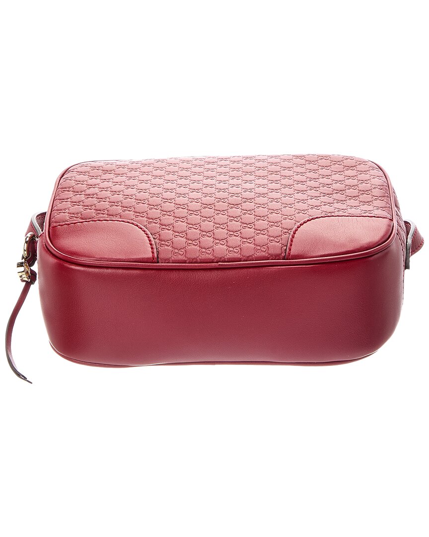 Gucci Gucci Red Microguccissima & Leather Bree Messenger (Authentic Pre-Loved)