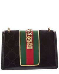 Gucci Gucci Black Velvet Shoulder Bag (Authentic Pre-Loved)