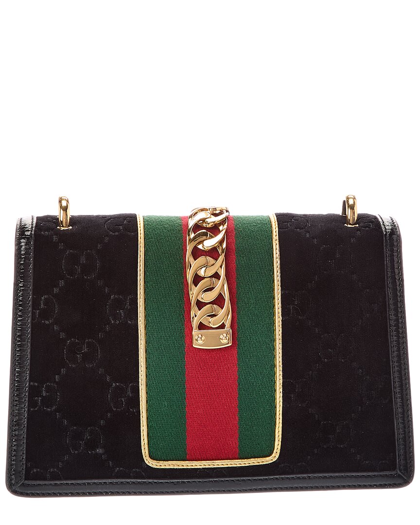 Gucci Gucci Black Velvet Shoulder Bag (Authentic Pre-Loved)