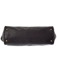 Gucci Gucci Black Leather Interlocking Gg Shoulder Bag (Authentic Pre-Loved)