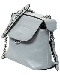 FENDI Fendi Light Blue Calfskin Leather Mini Back To School Backpack (Authentic Pre-