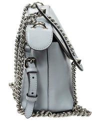 FENDI Fendi Light Blue Calfskin Leather Mini Back To School Backpack (Authentic Pre-