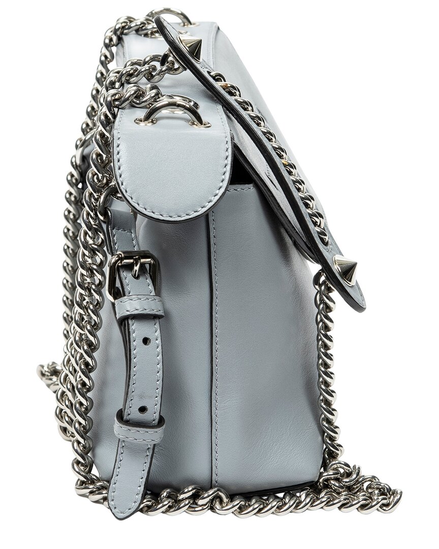 FENDI Fendi Light Blue Calfskin Leather Mini Back To School Backpack (Authentic Pre-