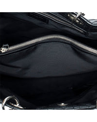 Dior Dior Black Cannage Lambskin Leather Soft Shopping Tote (Authentic Pre-Loved)