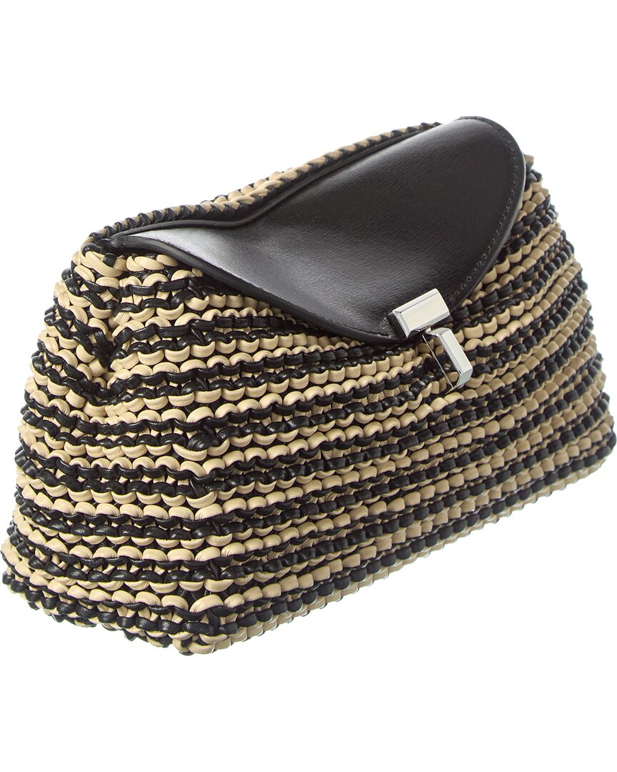 TOTEME Toteme T-Lock Mini Leather Clutch