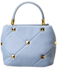 Valentino Valentino Roman Stud The Handle Small Leather Shoulder Bag (Authentic Pre-Loved)