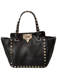 Valentino Rockstud Mini Grainy Leather Satchel (Authentic Pre-Loved)