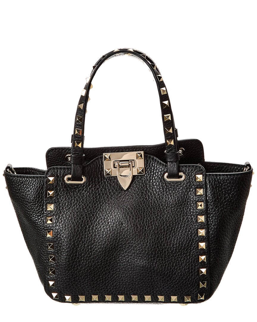 Valentino Rockstud Mini Grainy Leather Satchel (Authentic Pre-Loved)