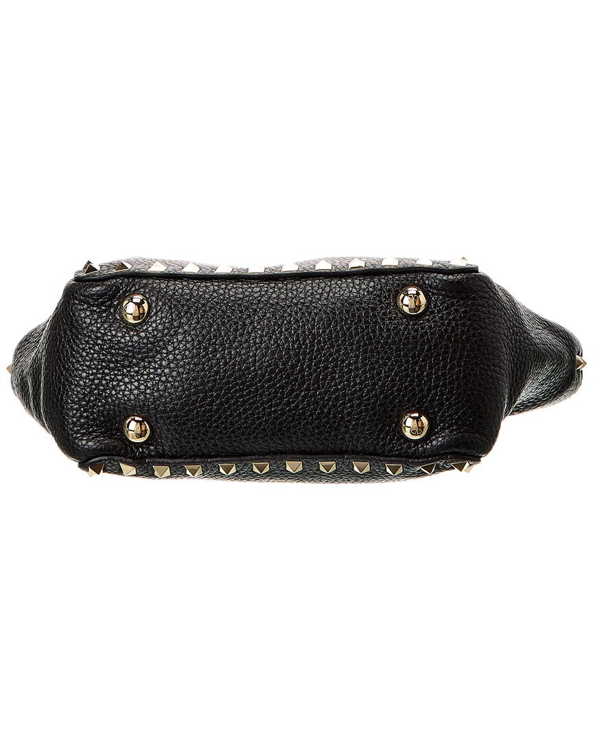 Valentino Rockstud Mini Grainy Leather Satchel (Authentic Pre-Loved)