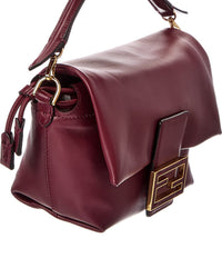 FENDI Fendi Mamma Baguette Small Leather Shoulder Bag