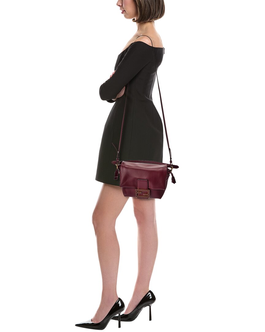 FENDI Fendi Mamma Baguette Small Leather Shoulder Bag