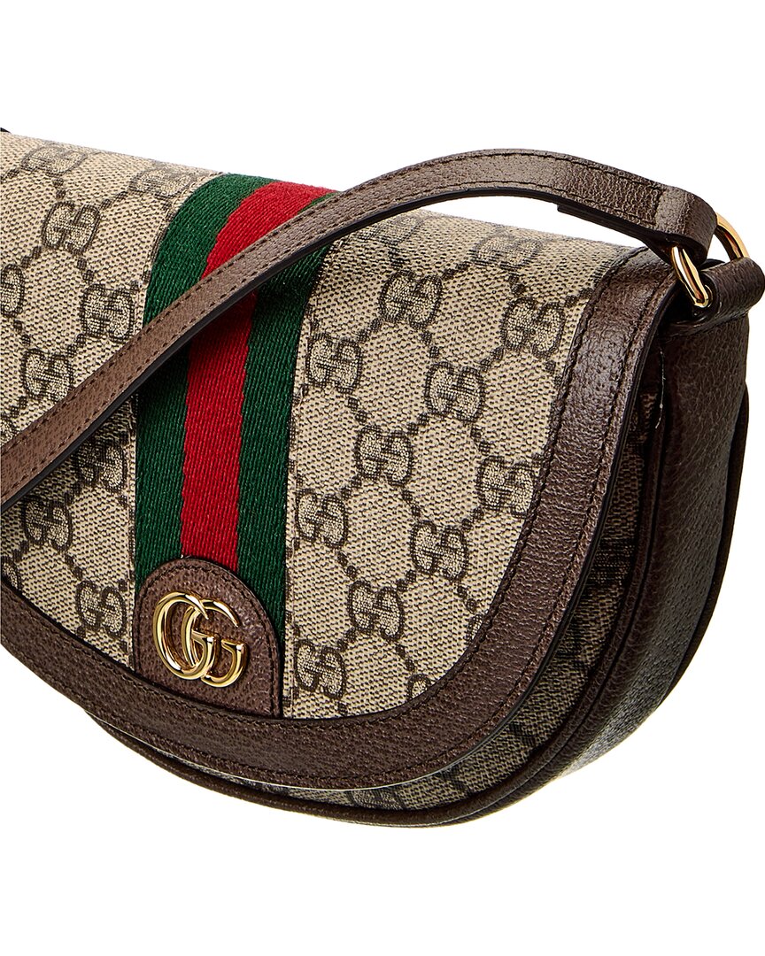 Gucci Ophidia Mini Gg Supreme Canvas & Leather Shoulder Bag