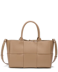 Tiffany & Fred Paris Woven Smooth Leather Tote