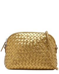 Dragon Diffusion Dragon Diffusion Chunky Fellini Leather & Straw Pochette