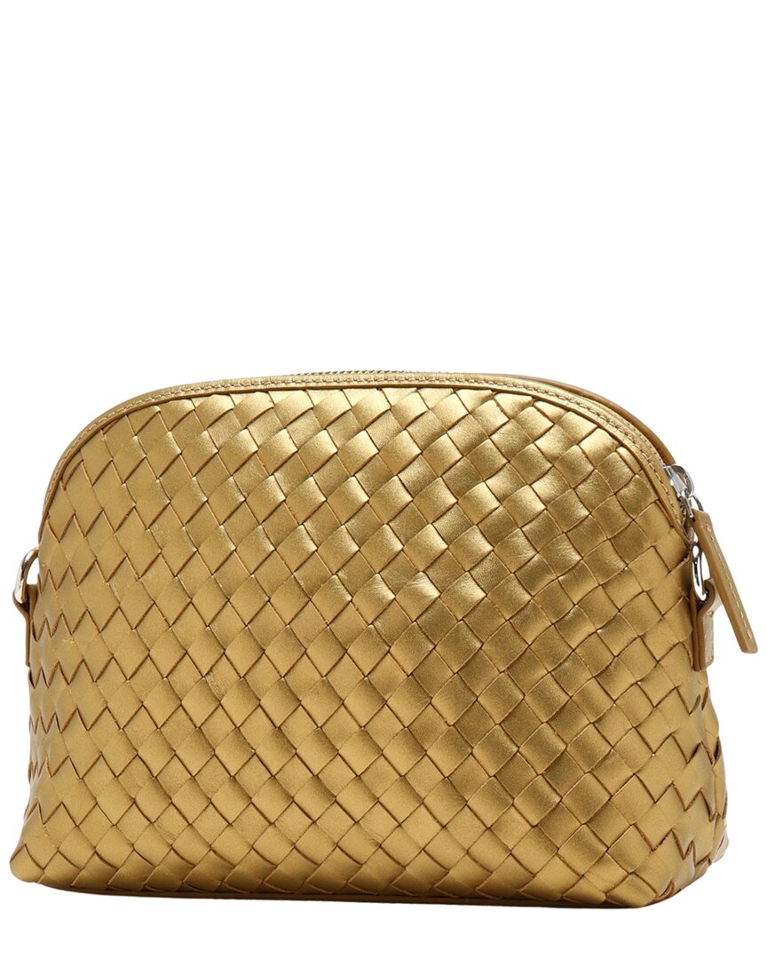 Dragon Diffusion Dragon Diffusion Chunky Fellini Leather & Straw Pochette