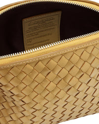Dragon Diffusion Dragon Diffusion Chunky Fellini Leather & Straw Pochette