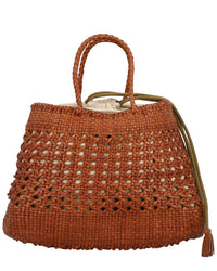 Dragon Diffusion Santa Cano Leather Top Handle Bag