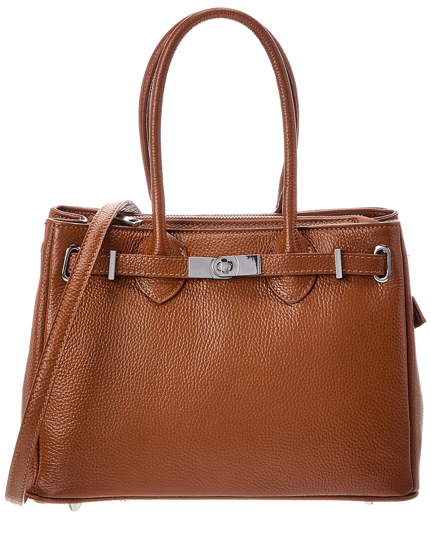 Italian Leather Italian Leather Charlotte Leather Top Handle Bag