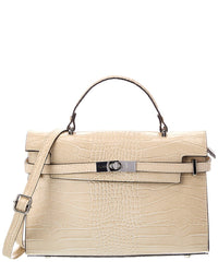 Italian Leather Italian Leather Lea Leather Top Handle Bag