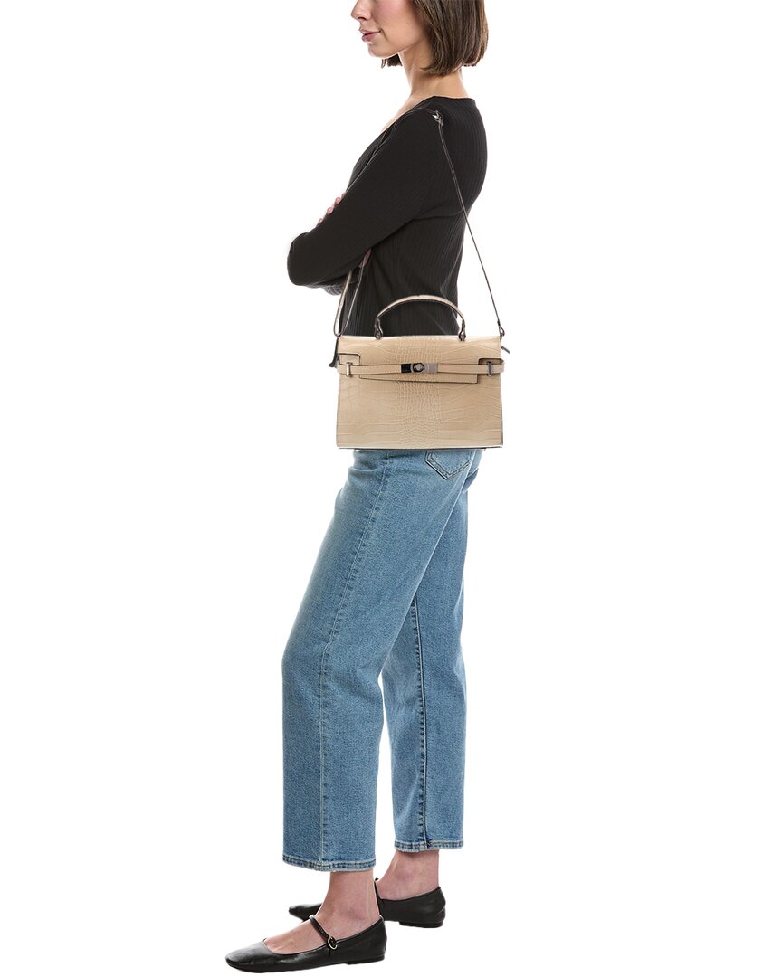 Italian Leather Italian Leather Lea Leather Top Handle Bag