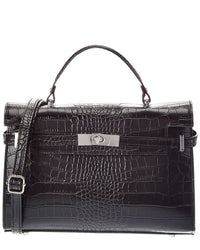 Italian Leather Italian Leather Lea Leather Top Handle Bag
