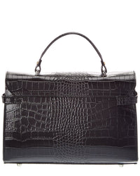 Italian Leather Italian Leather Lea Leather Top Handle Bag