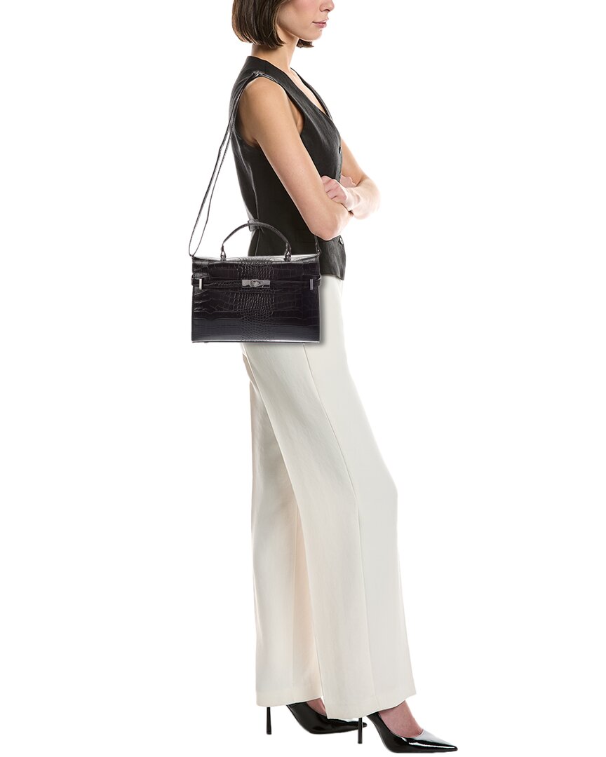 Italian Leather Italian Leather Lea Leather Top Handle Bag