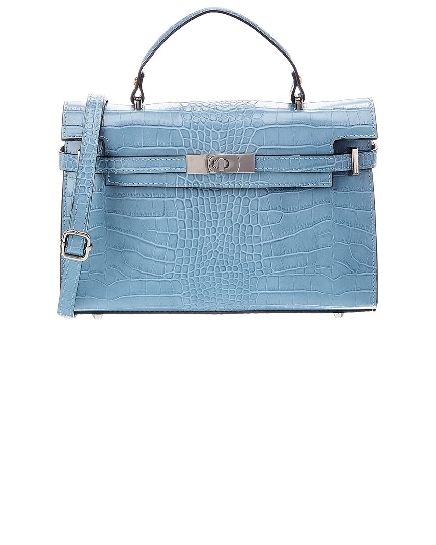 Italian Leather Italian Leather Lea Leather Top Handle Bag