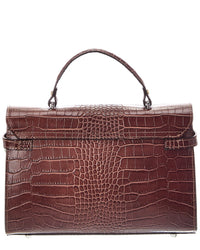 Italian Leather Italian Leather Lea Leather Top Handle Bag
