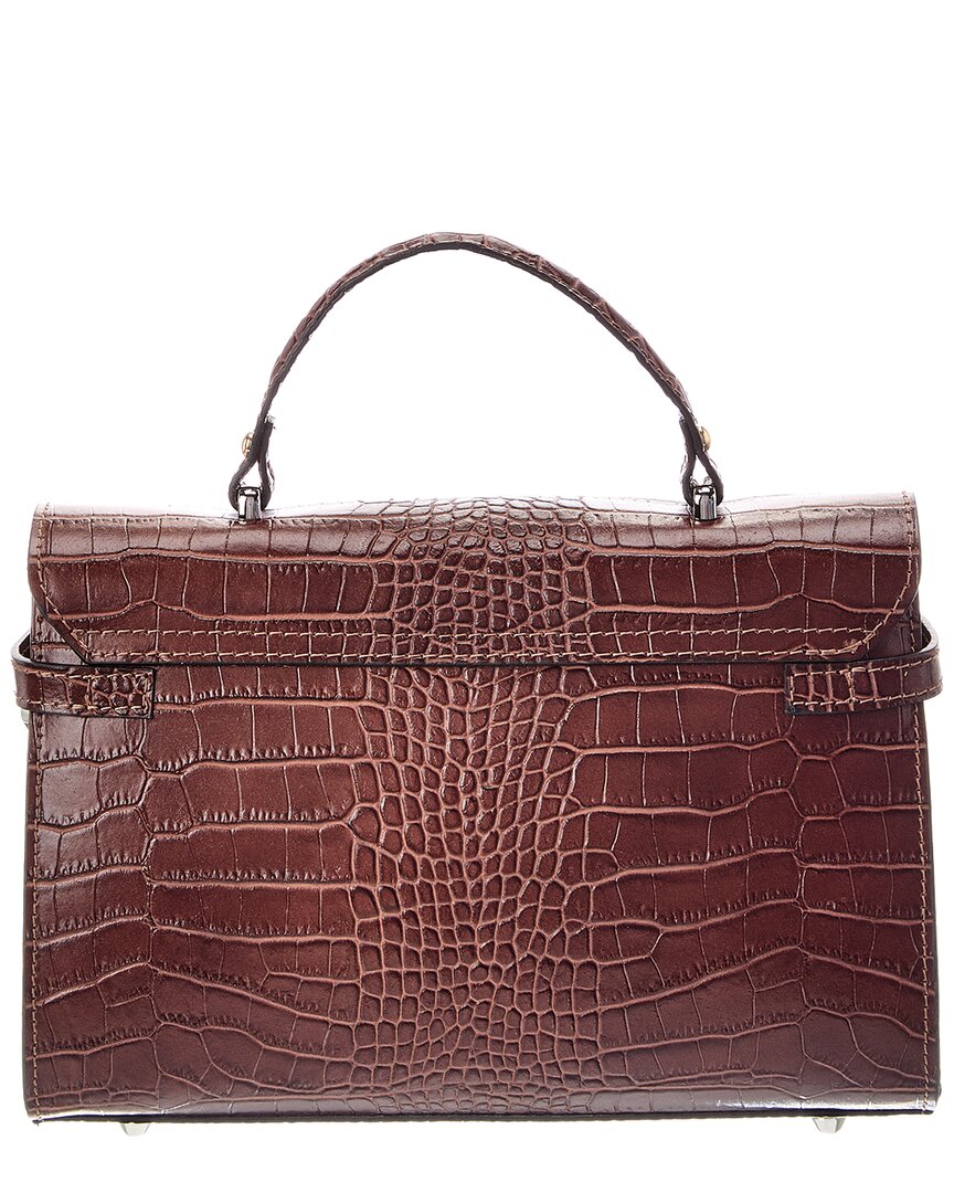 Italian Leather Italian Leather Lea Leather Top Handle Bag