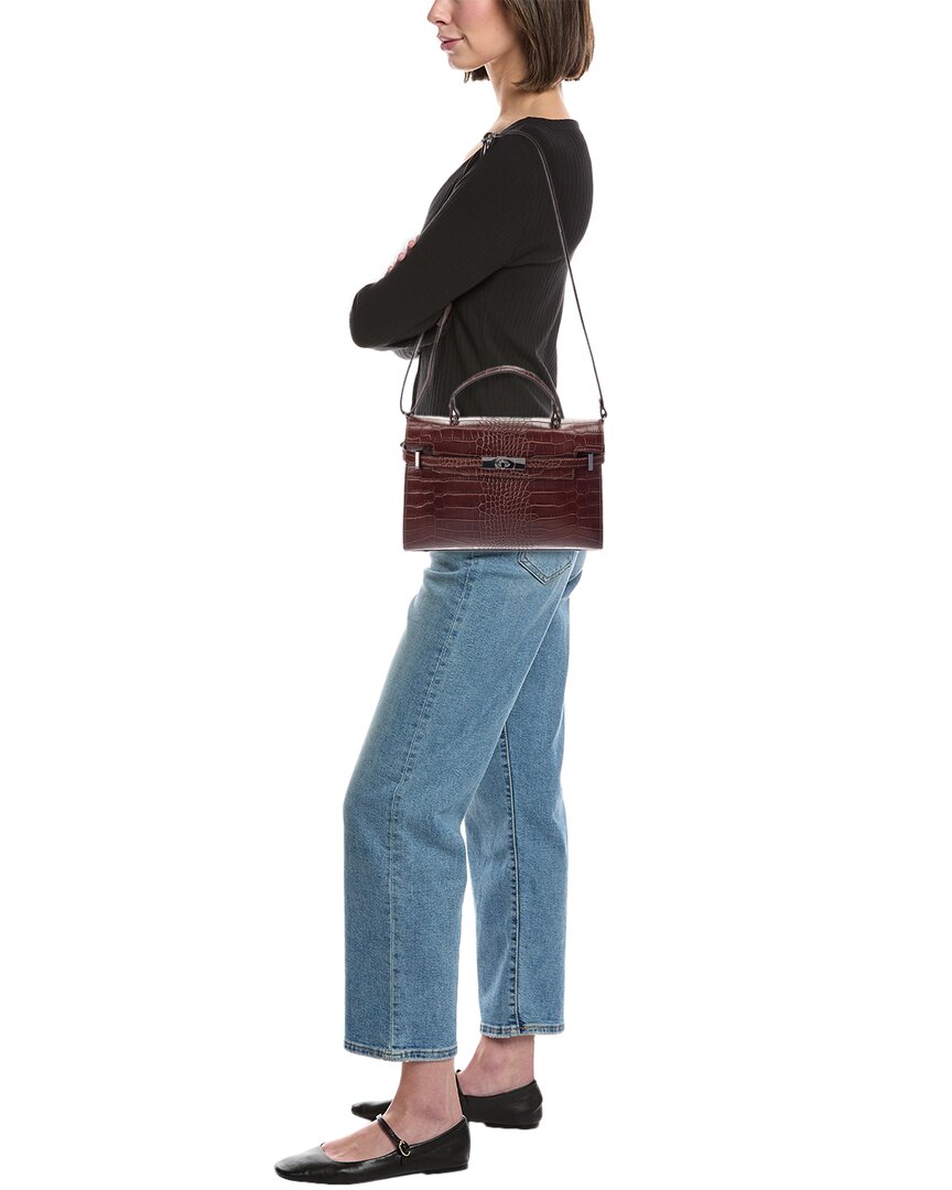Italian Leather Italian Leather Lea Leather Top Handle Bag