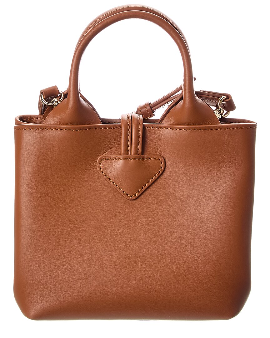Longchamp Le Roseau Leather Mini Satchel