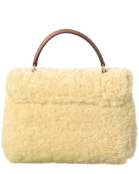 CELINE Celine Teen Shearling Shoulder Bag
