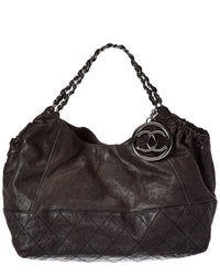 Chanel Chanel Black Quilted Leather Chain Shoulder Bag (Authentic Pre-Loved)