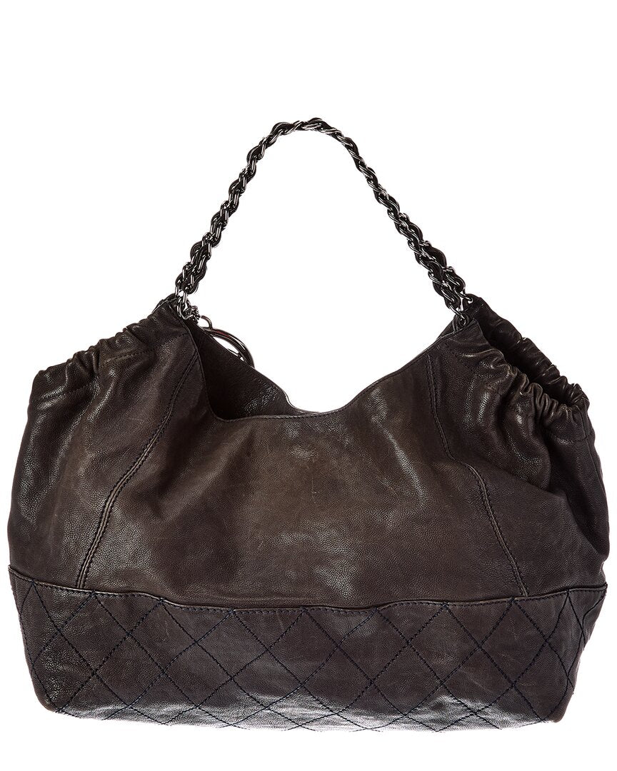 Chanel Chanel Black Quilted Leather Chain Shoulder Bag (Authentic Pre-Loved)