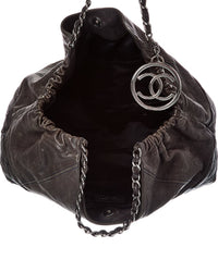 Chanel Chanel Black Quilted Leather Chain Shoulder Bag (Authentic Pre-Loved)