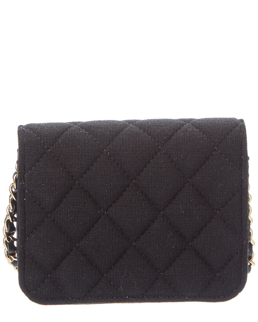 Chanel Chanel Black Quilted Fabric Mini Chain Bag (Authentic Pre-Loved)