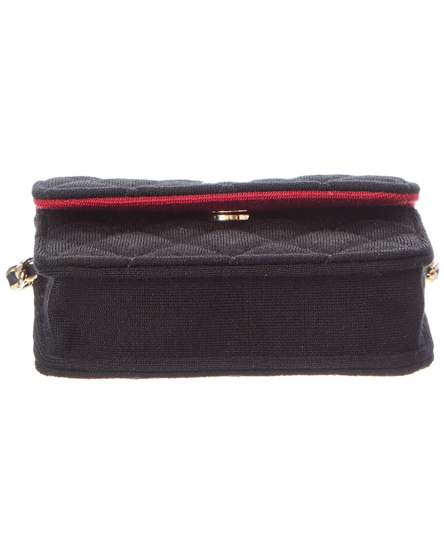 Chanel Chanel Black Quilted Fabric Mini Chain Bag (Authentic Pre-Loved)