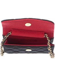 Chanel Chanel Black Quilted Fabric Mini Chain Bag (Authentic Pre-Loved)