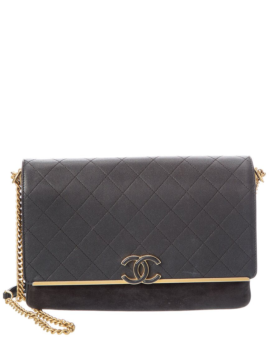 Chanel Chanel Black Quilted Leather Chain Shoulder Bag (Authentic Pre-Loved)